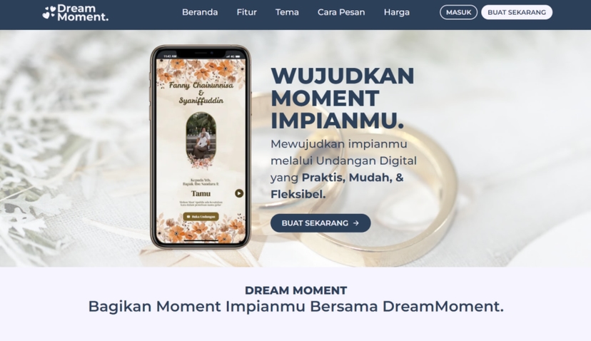 Project Banner DreamMoment - Undangan Digital